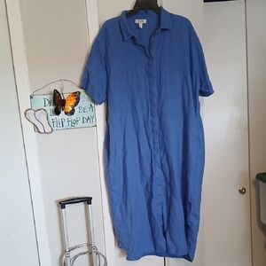 COS Relaxed Blue Midi Dress
